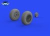 Eduard 648987 P-51B / C wheels oval tread EDUARD 1/48